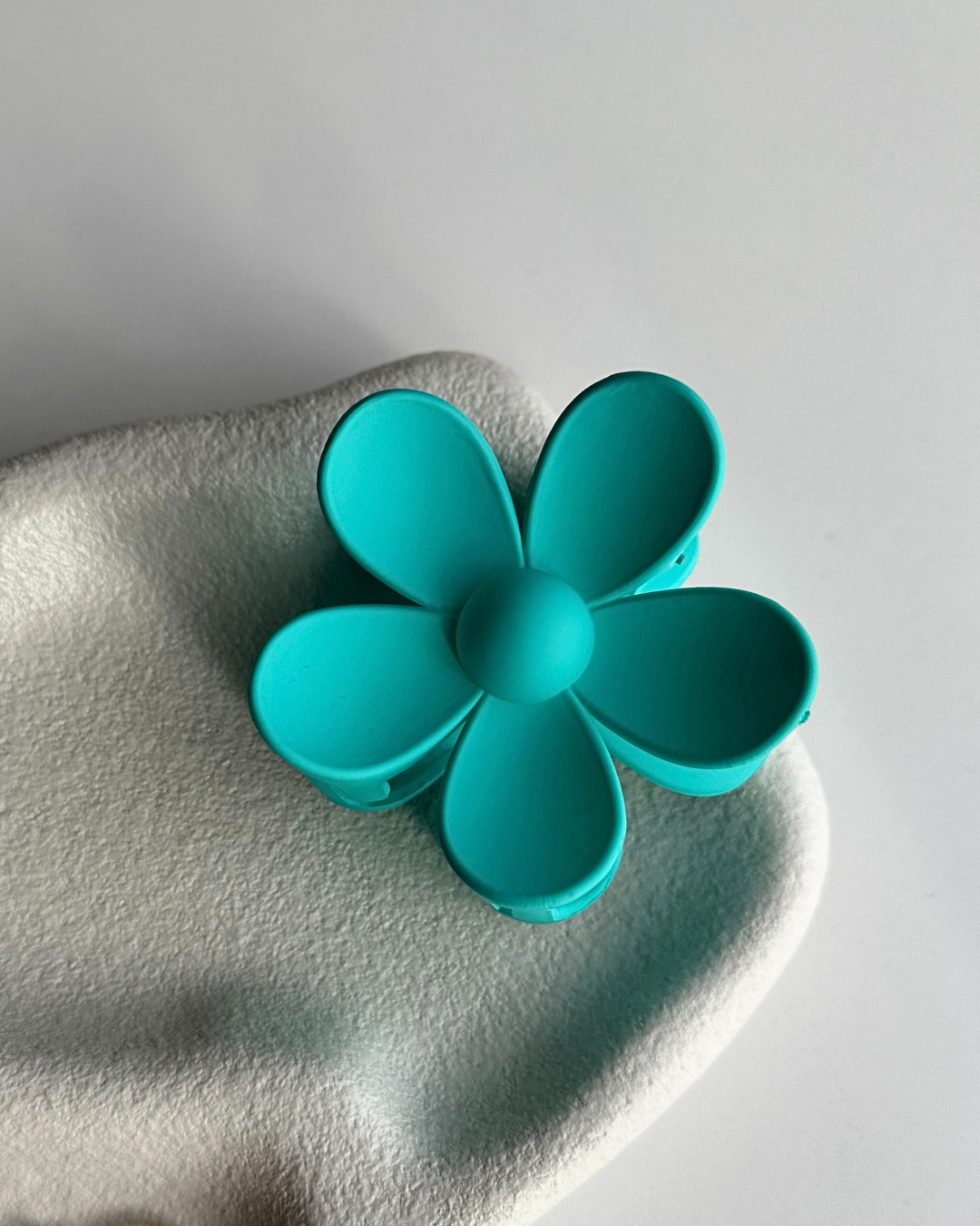 Daisy Flower Hair Clip - Aqua