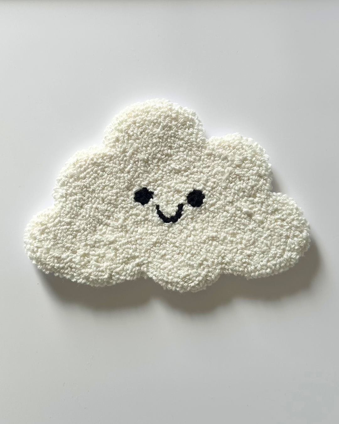Cloud Punch Needle Coaster