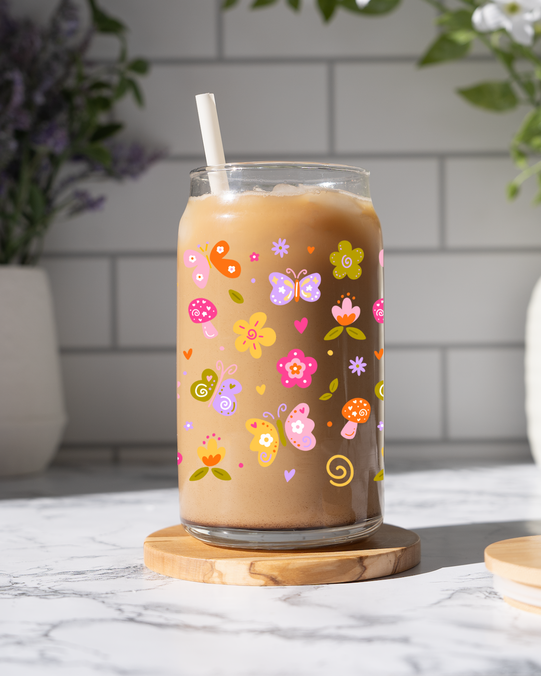 Fairy Garden Glass Cup