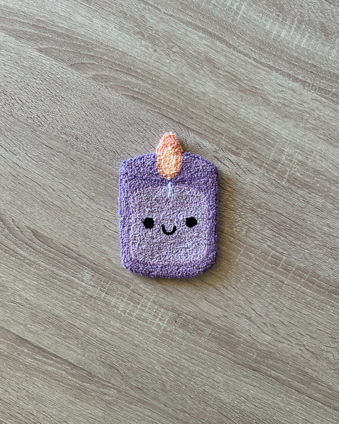 Candle Punch Needle Coaster