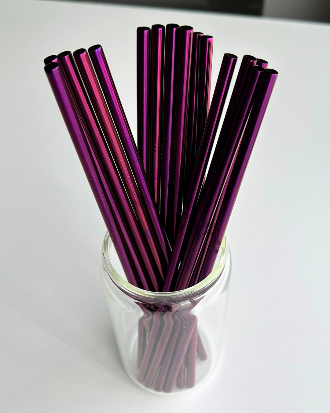 Purple Stainless Steel Straw
