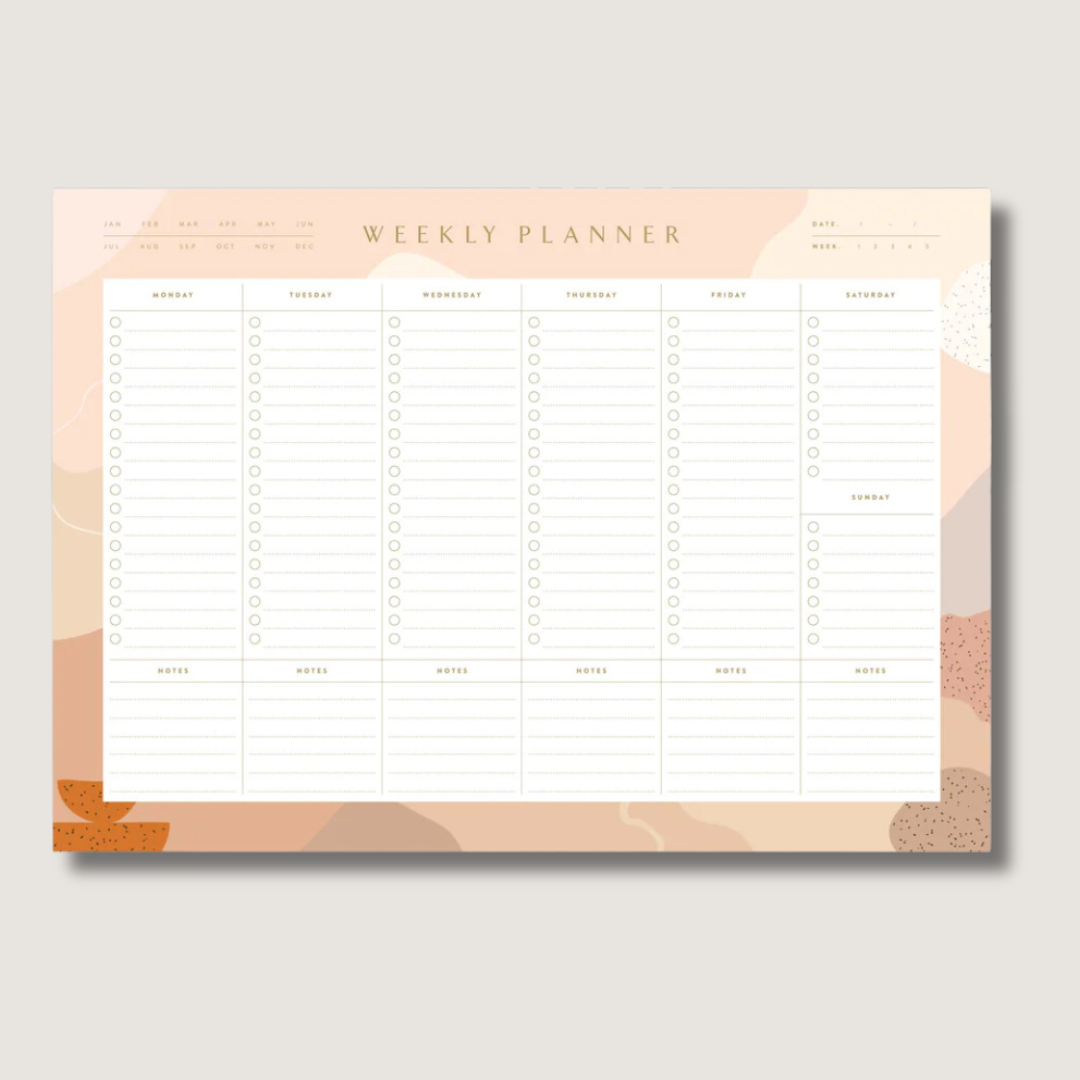 Still Life A4 Weekly Planner Notepad