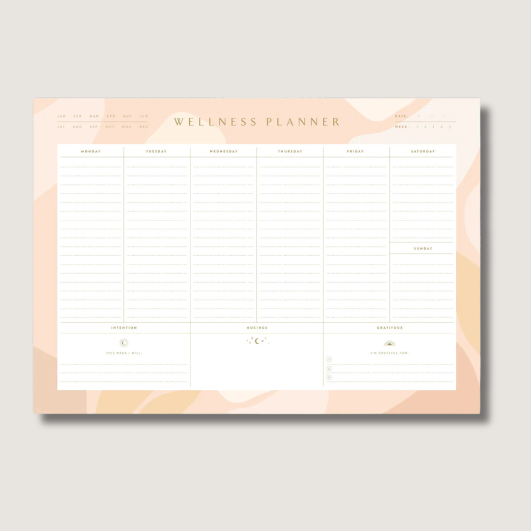 Sol A4 Wellness Planner Notepad