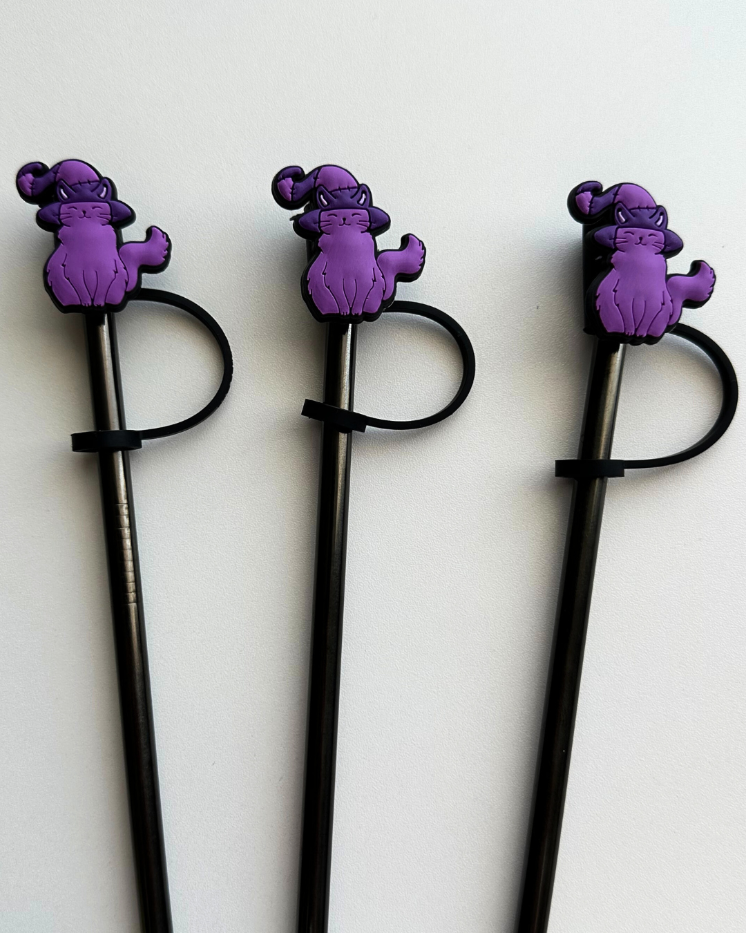 Witchy Cat Straw Topper