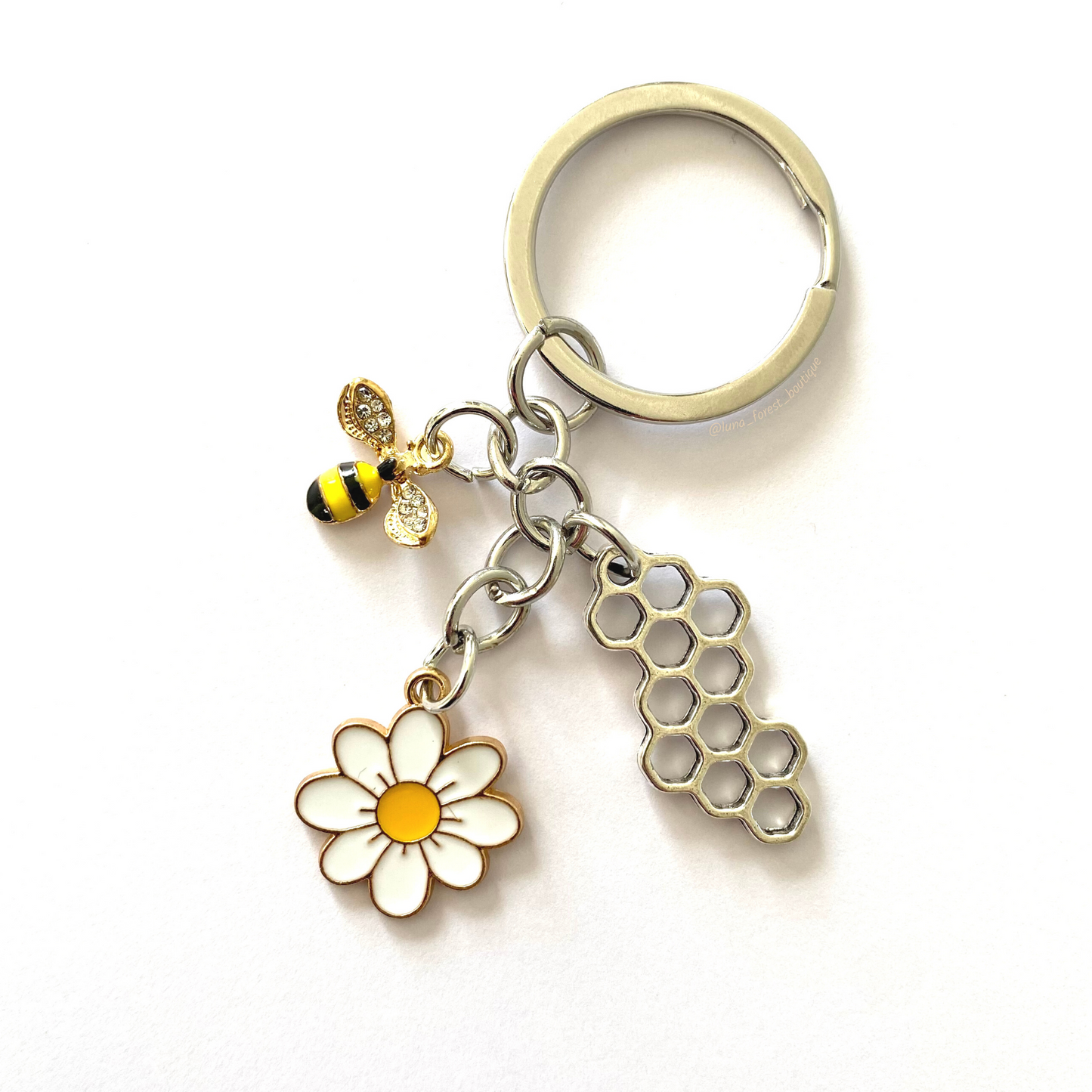 Honeycomb Keychain