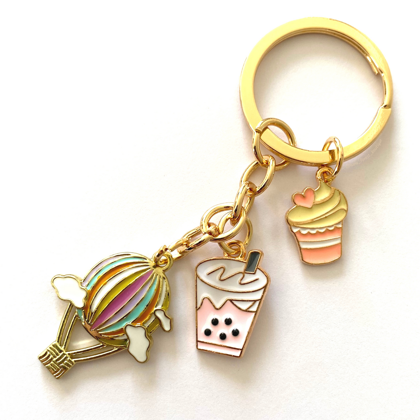 Hot Air Balloon Keychain
