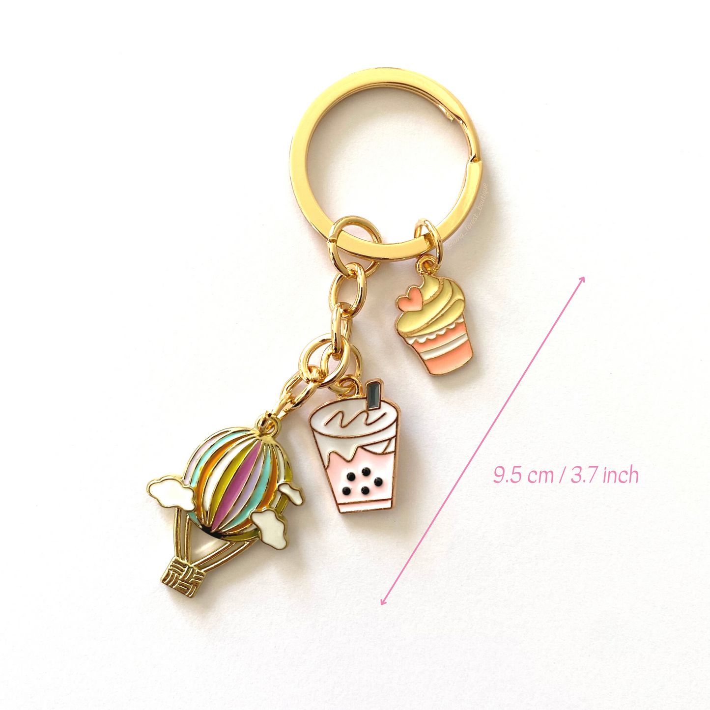 Hot Air Balloon Keychain