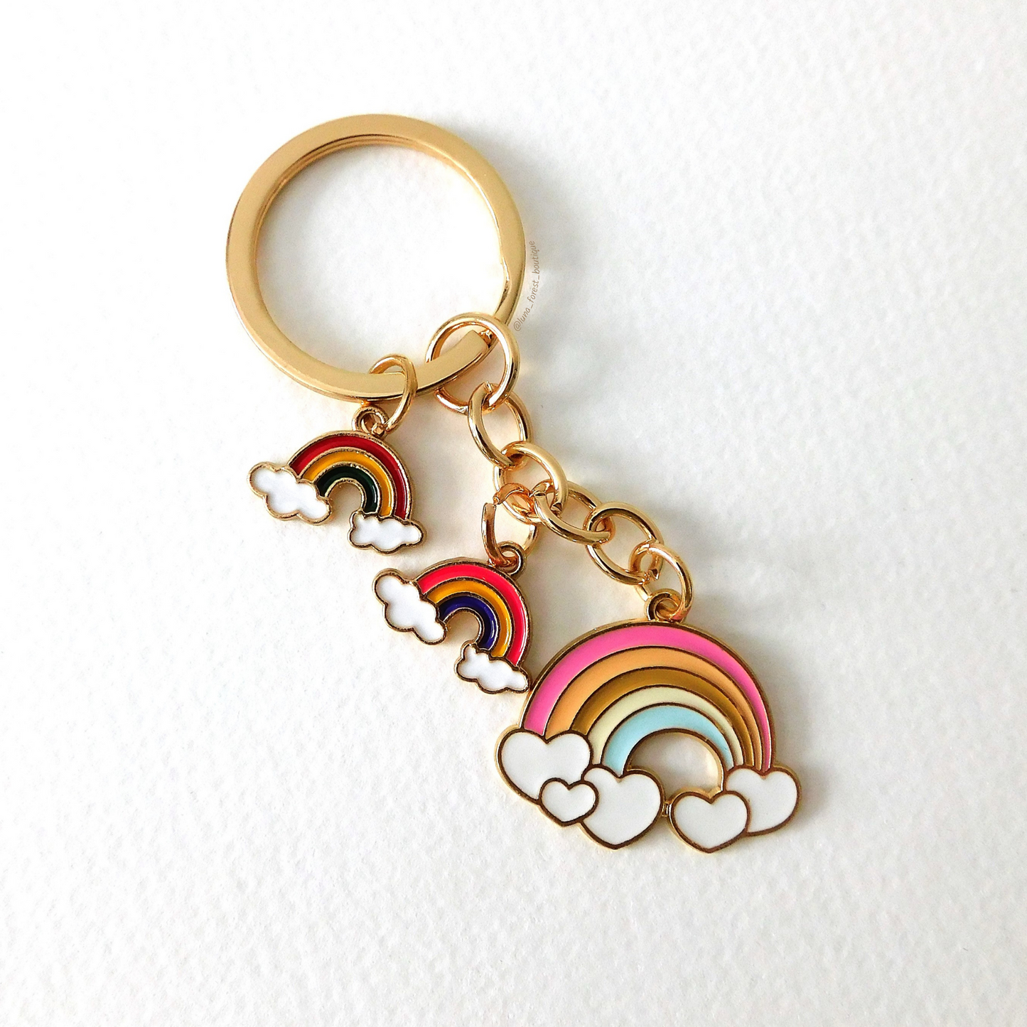 3 Rainbows Keychain