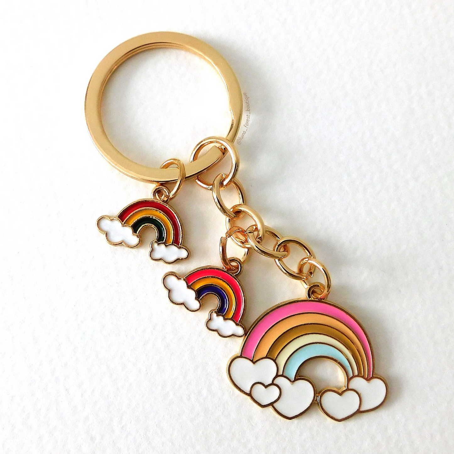 3 Rainbows Keychain