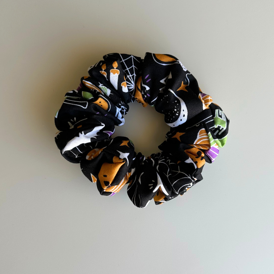 Black Halloween Scrunchie