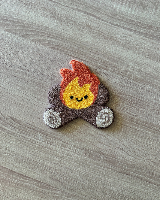 Camp Fire Punch Needle Coaster