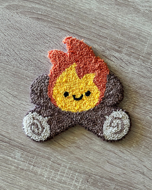 Camp Fire Punch Needle Coaster
