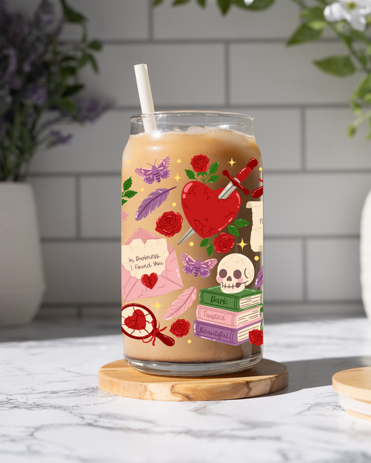 Dark Romance Glass Cup
