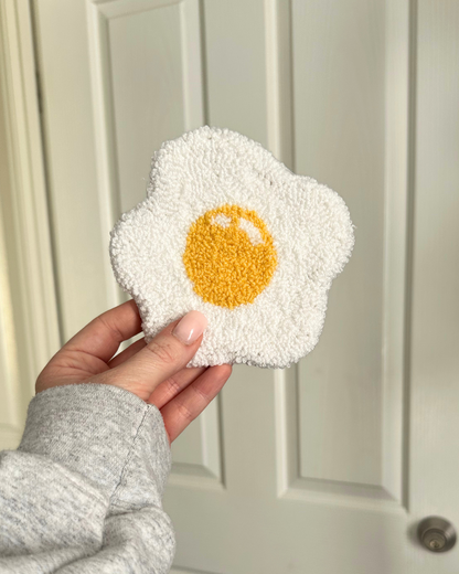 Egg Punch Needle Coaster