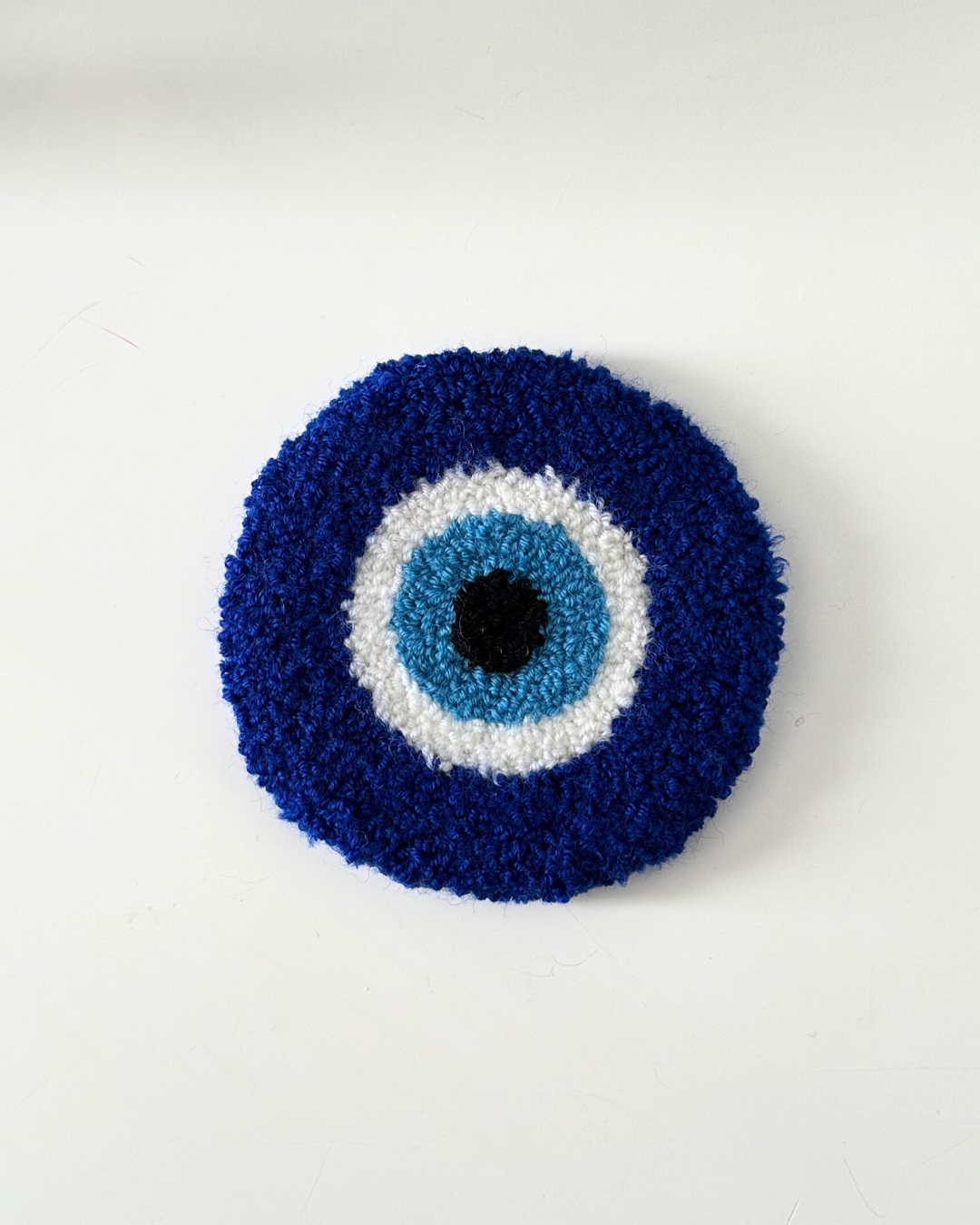 Evil Eye Punch Needle Coaster