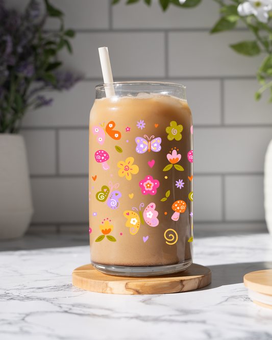 Fairy Garden Glass Cup