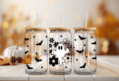 Ghosty Bats Glass Cup 20 oz