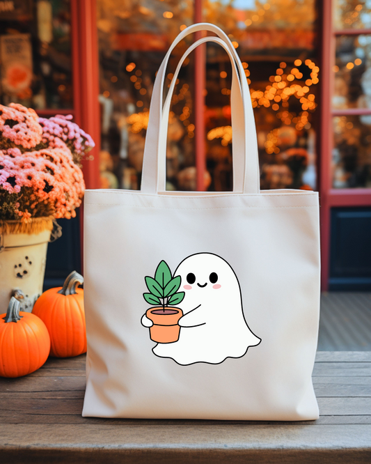 Ghosty Plant Lover Tote Bag