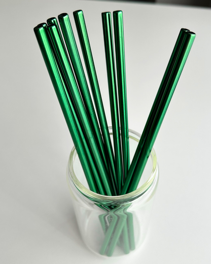 Green Stainless Steel Straw