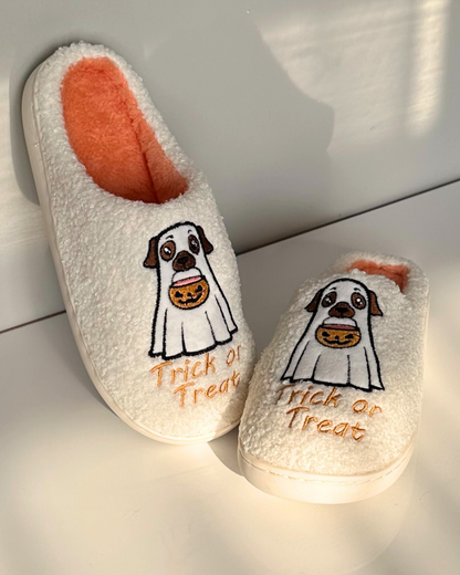 Trick Or Treat Halloween Slippers