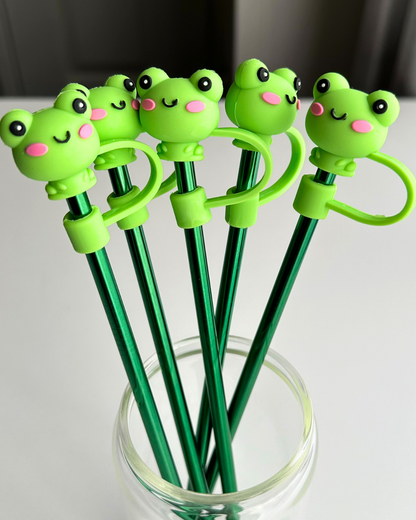 Kawaii Frog Straw Topper