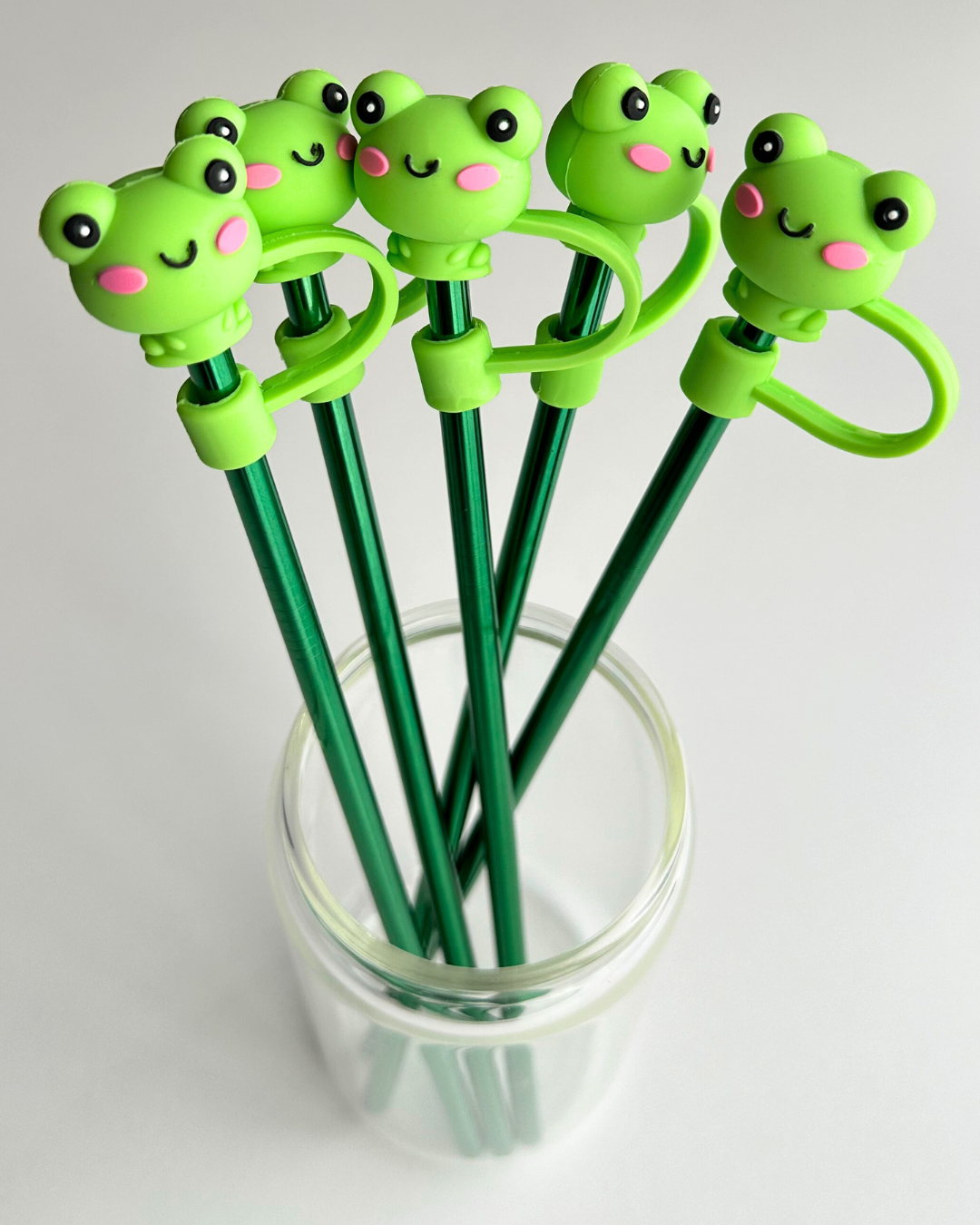 Kawaii Frog Straw Topper