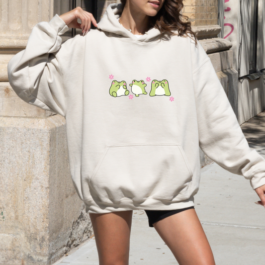 Kawaii Frogs Hoodie