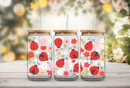 Ladybug Glass Cup
