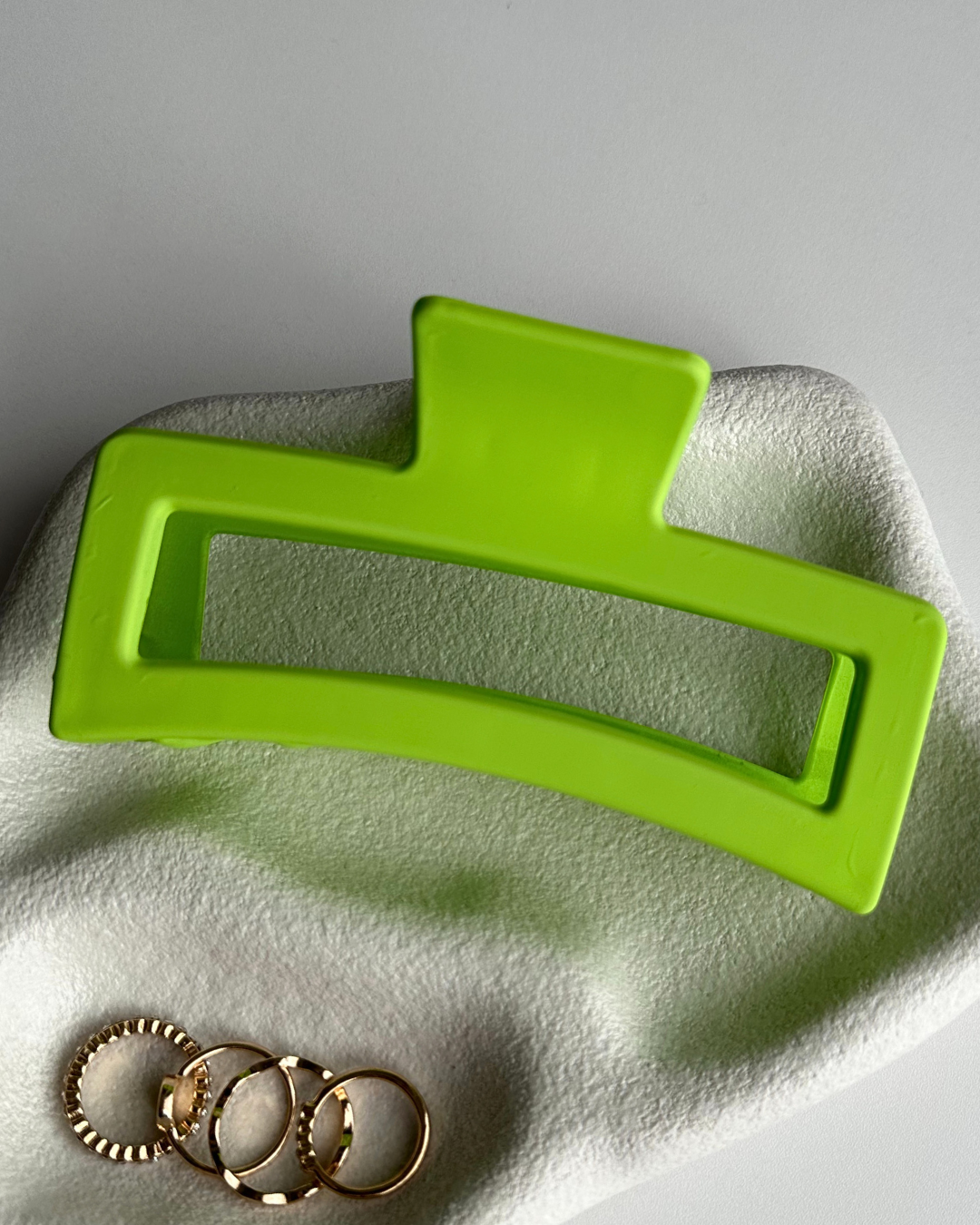 Large Lime Green Hair Clip