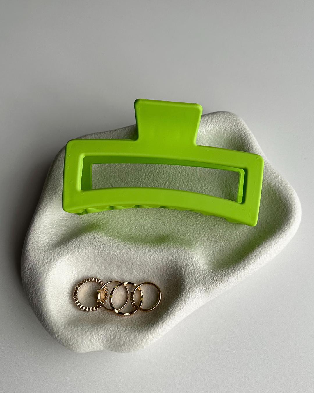 Large Lime Green Hair Clip