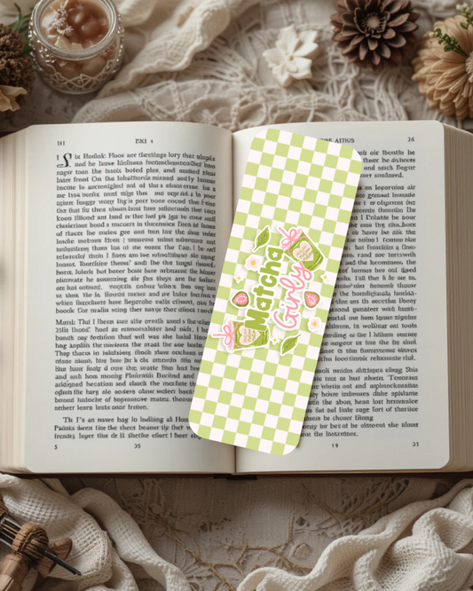 Matcha Girly Bookmark