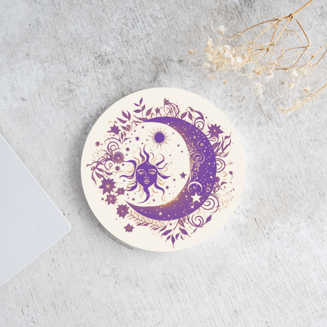 Mystical Sun & Moon Coaster