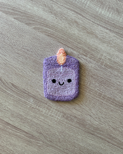 Candle Punch Needle Coaster