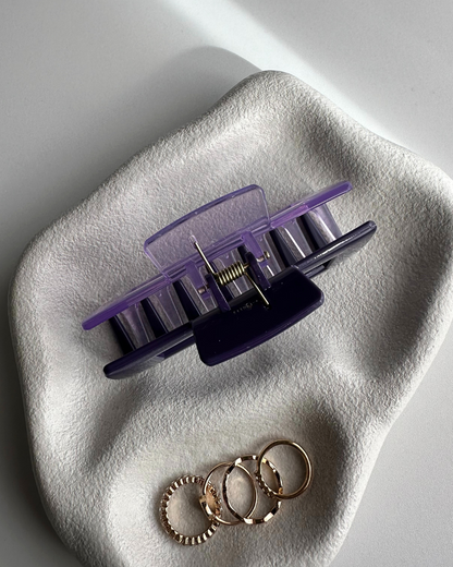 Purple / Clear Hair Clip