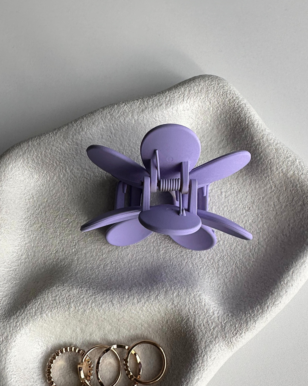 Daisy Flower Hair Clip - Purple