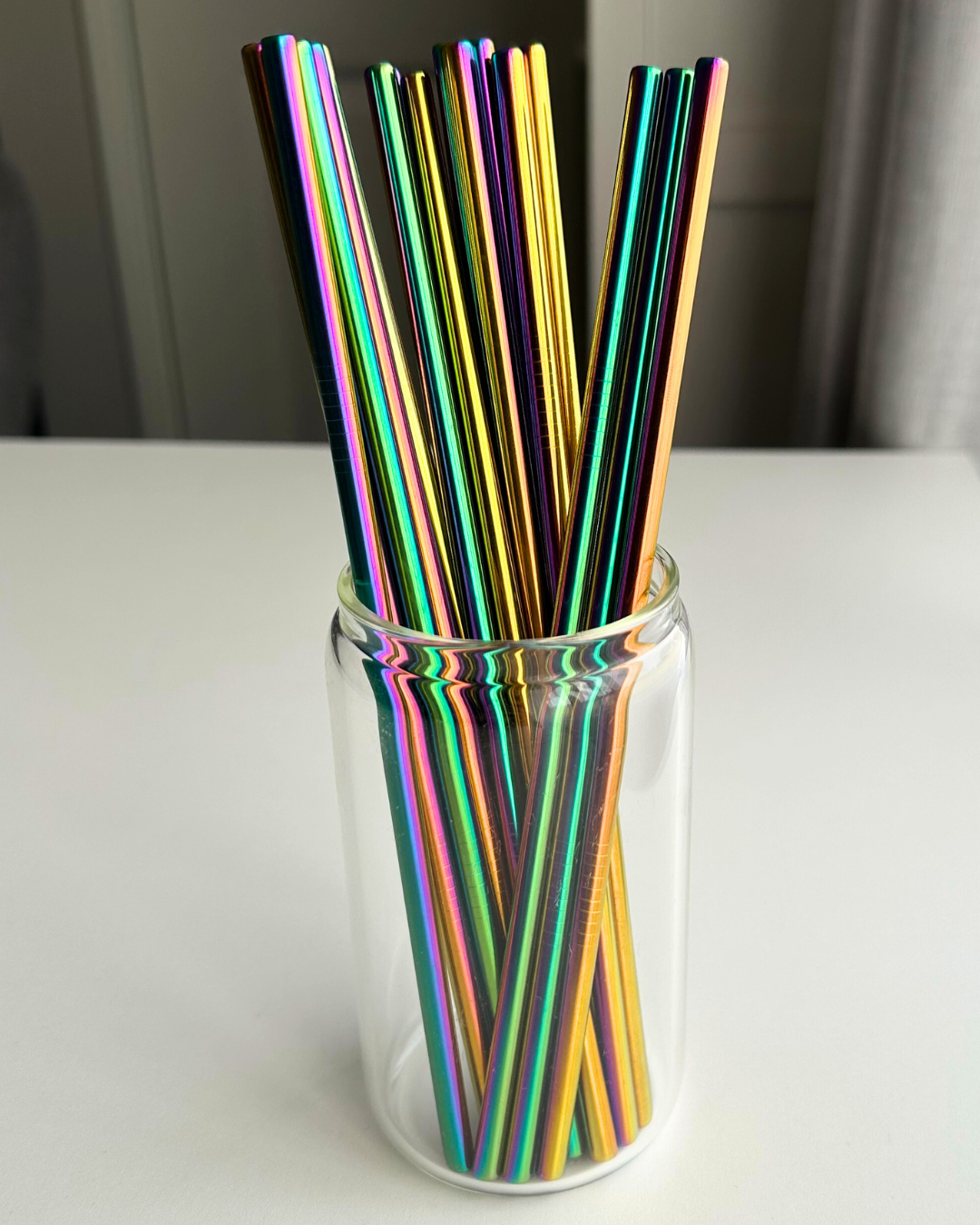 Rainbow Stainless Steel Straw