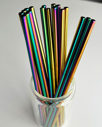 Rainbow Stainless Steel Straw