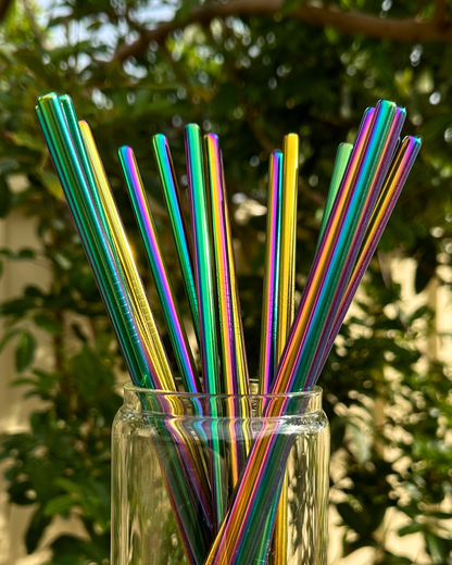 Rainbow Stainless Steel Straw