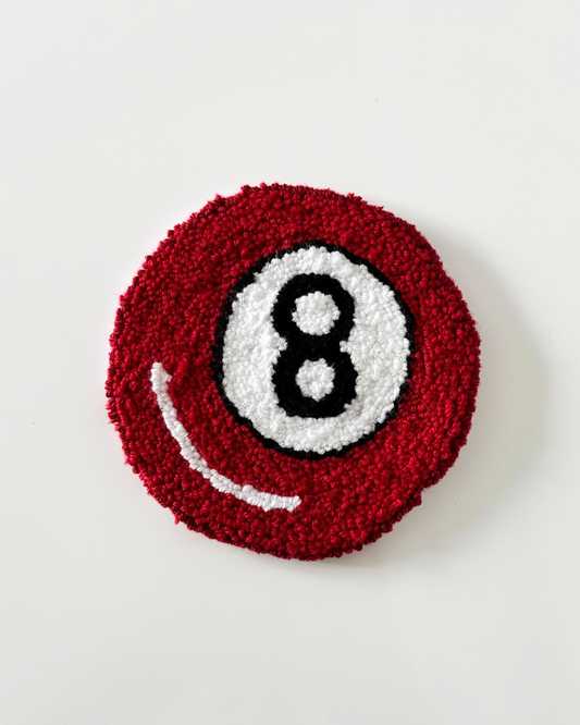 8 Ball Punch Needle Coaster