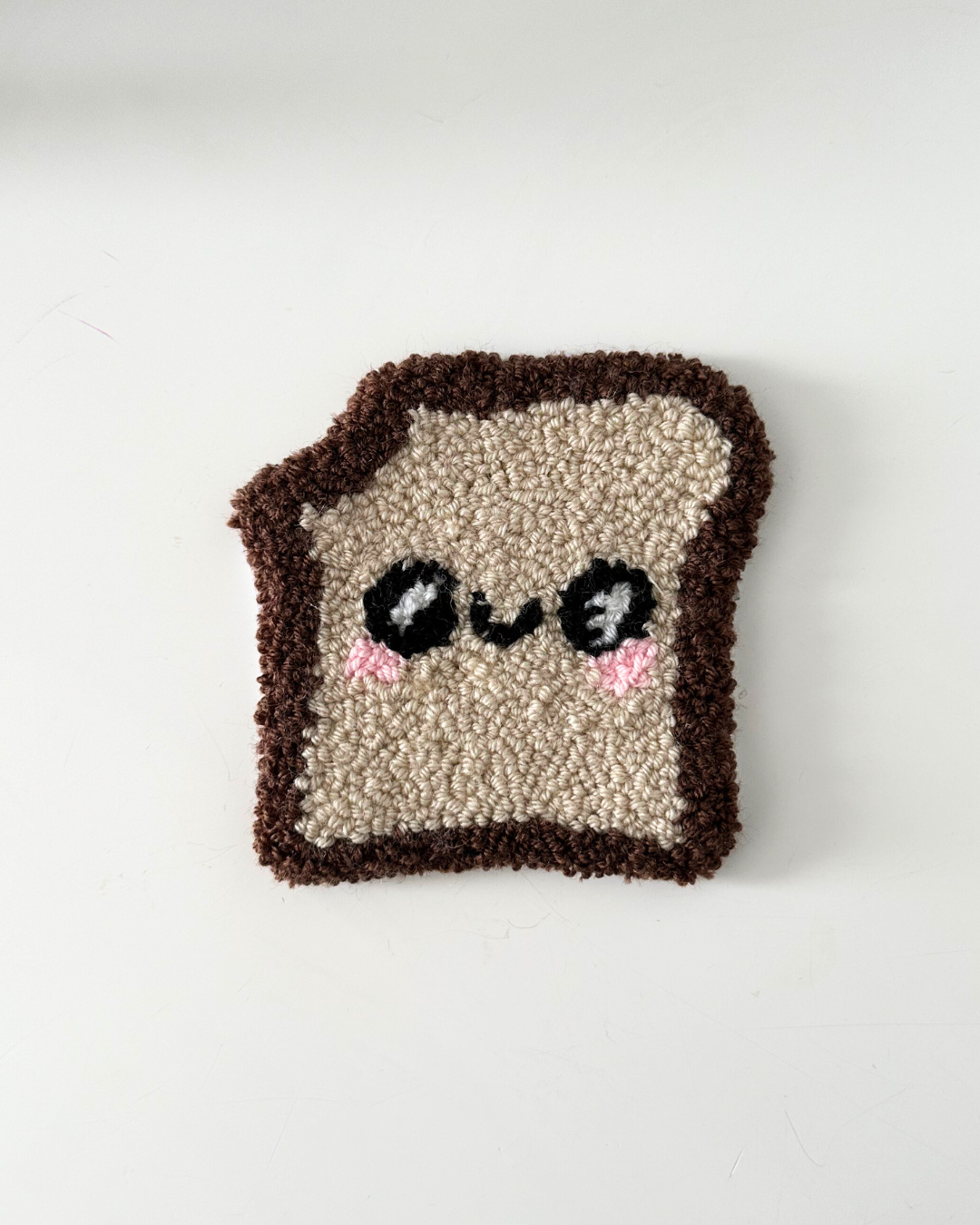 Toast Punch Needle Coaster