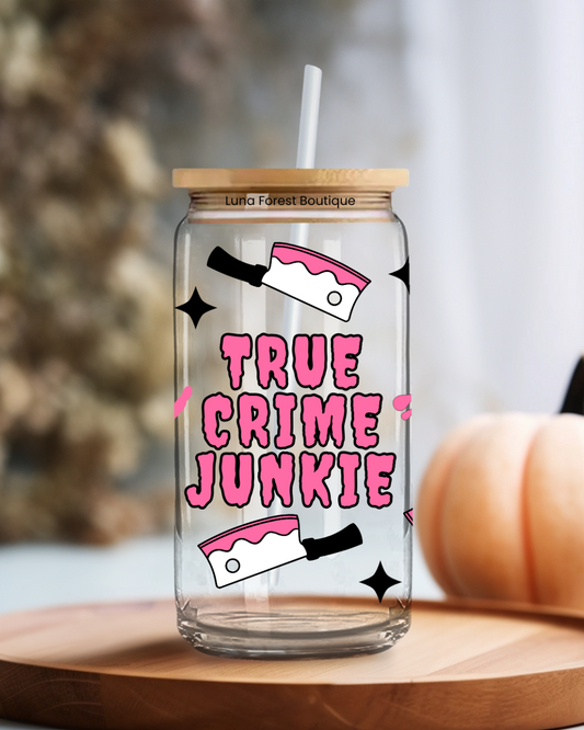 True Crime Glass Cup 20 oz