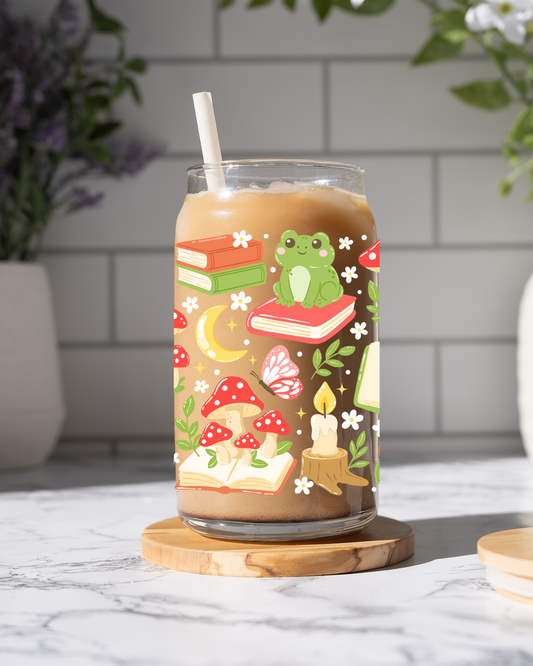 Whimsical Forest Glass Cup