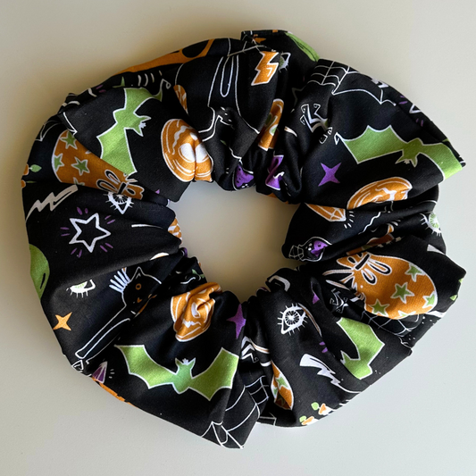 XXL Black Halloween Scrunchie