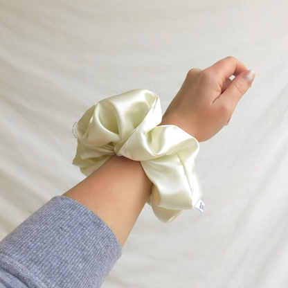 XXL Luxe Satin Scrunchie - Ivory