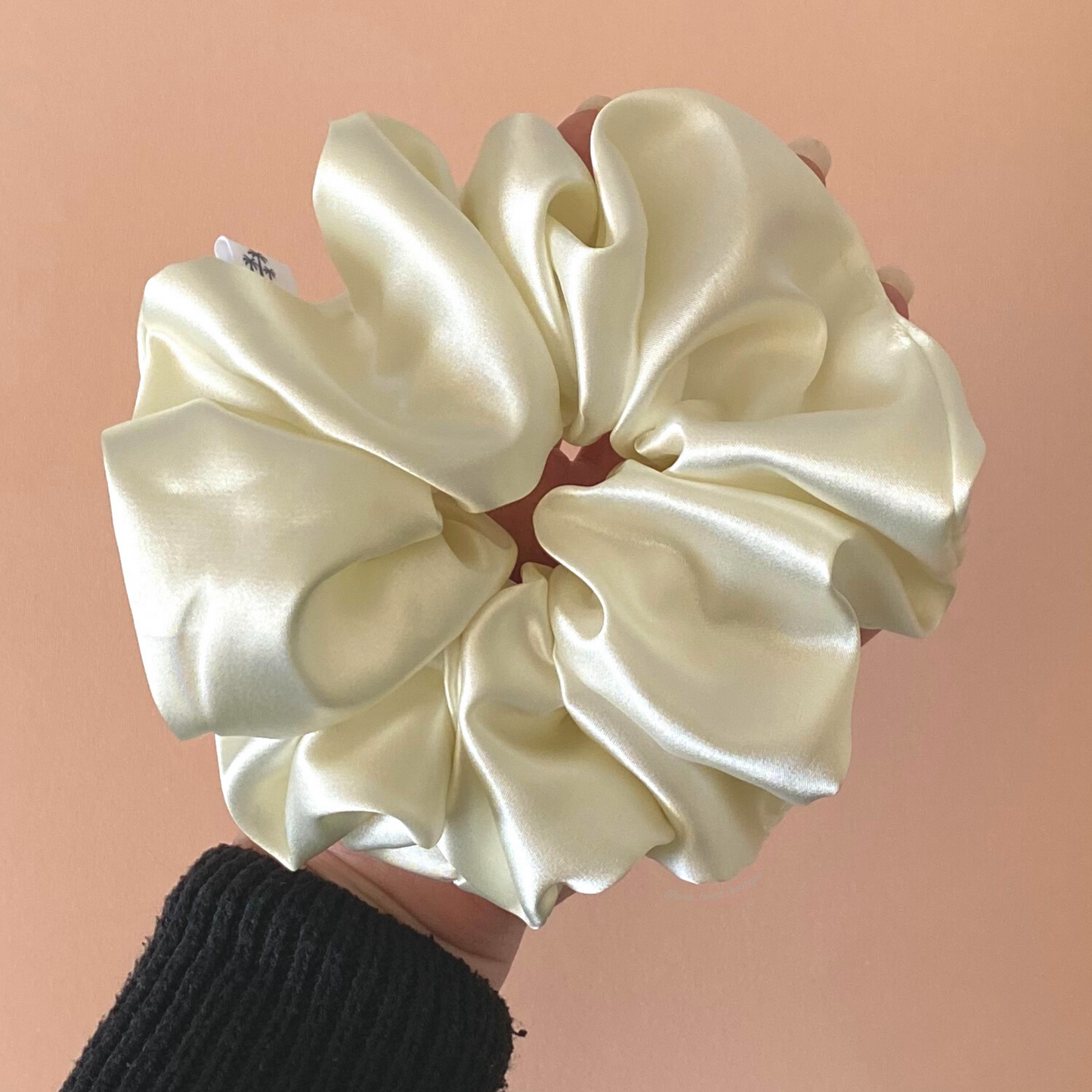 XXL Luxe Satin Scrunchie - Ivory